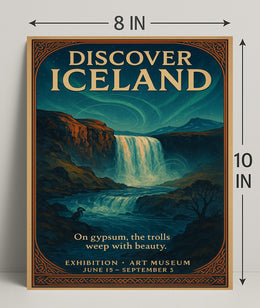Discover Iceland Exhibition Poster Art Print PosterGoat