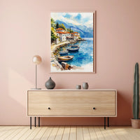 Montenegro Perast Waterfront View Poster