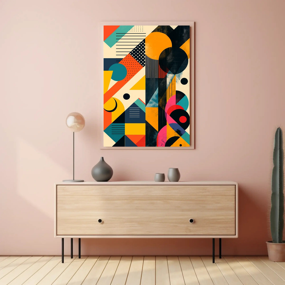Geometric Abstraction Abstract Poster