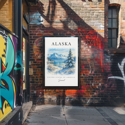 Alaska, Anchorage Signature Series Vintage Travel Poster