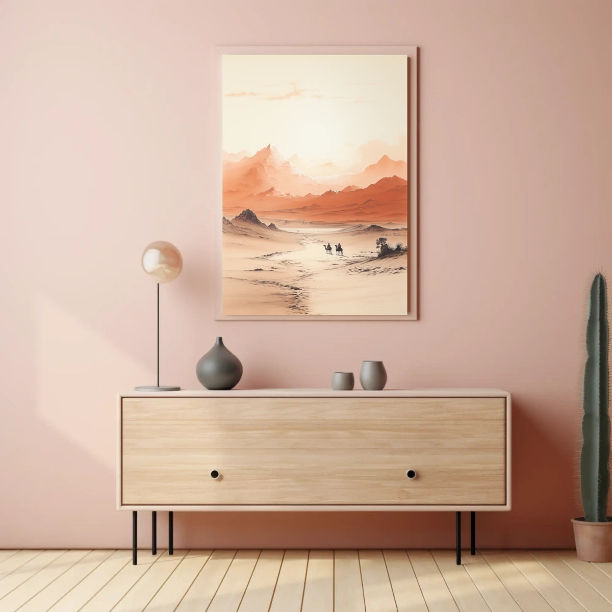 Desert Vistas Middle Eastern Cultural Landscape Poster