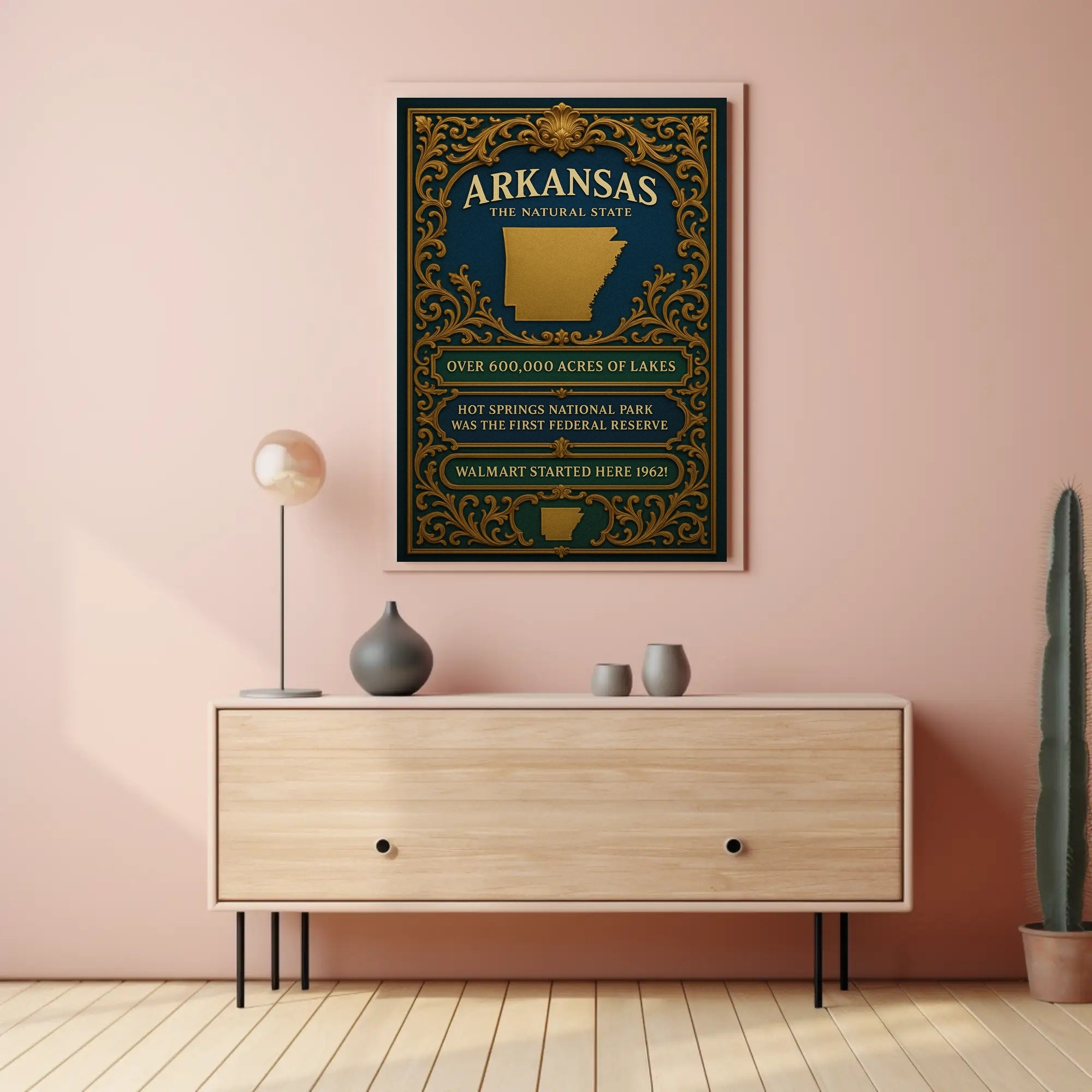 Arkansas The Natural State Poster