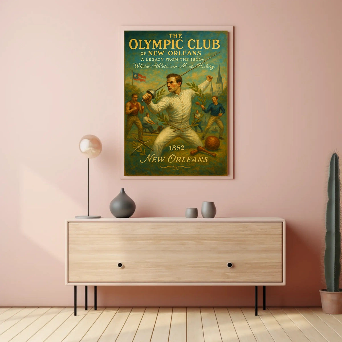 The Olympic Club Of New Orleans Poster