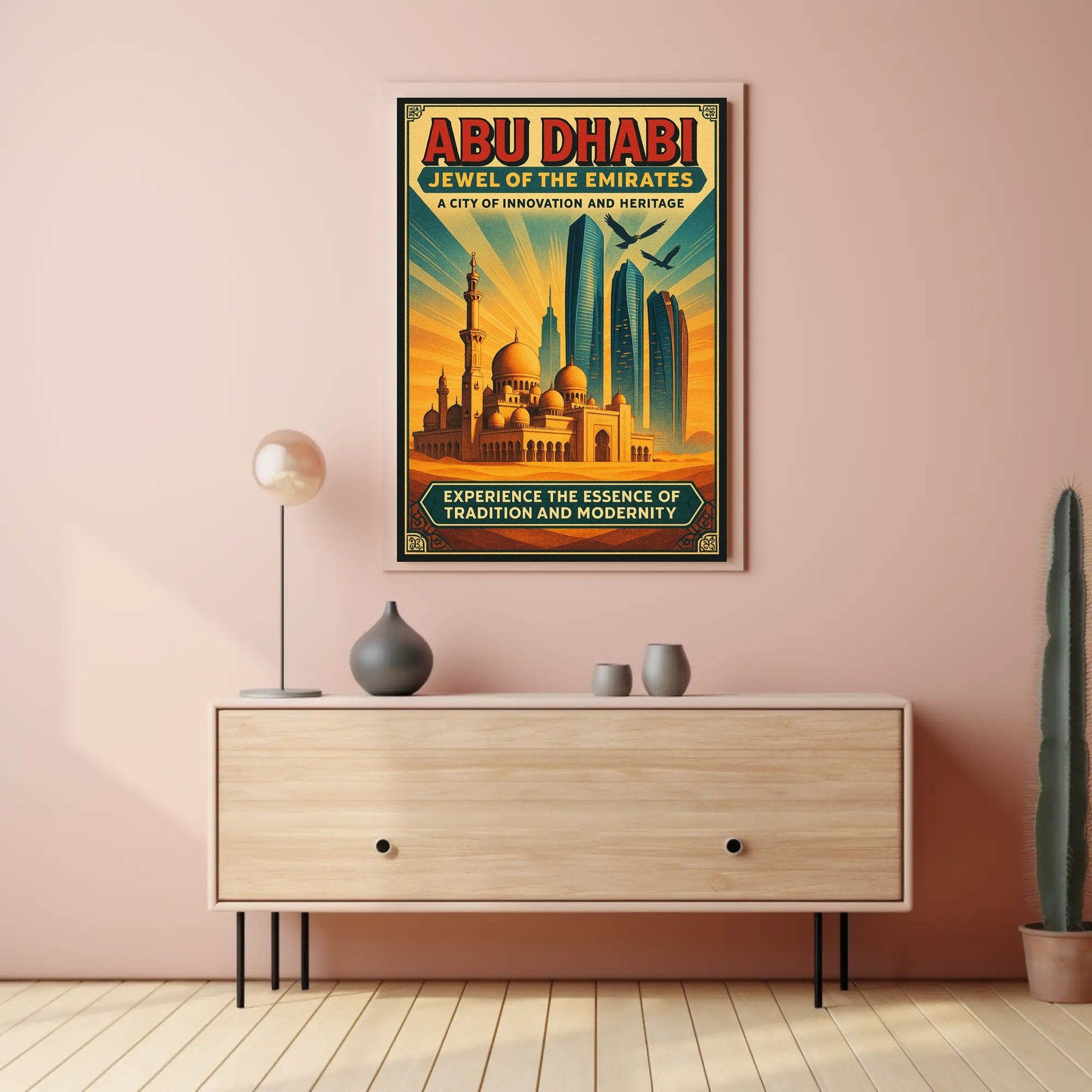 Abu Dhabi Heritage Travel Poster