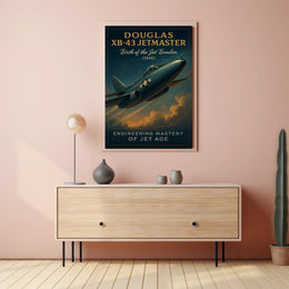 Douglas XB-43 Jetmaster Vintage Aviation Poster