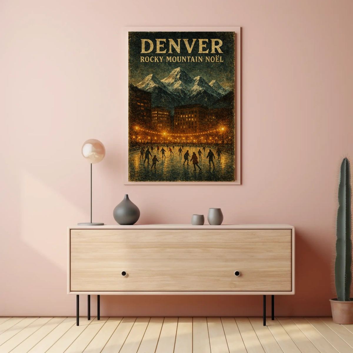 Denver Rocky Mountain Noël Poster