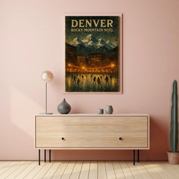Denver Rocky Mountain Noël Poster
