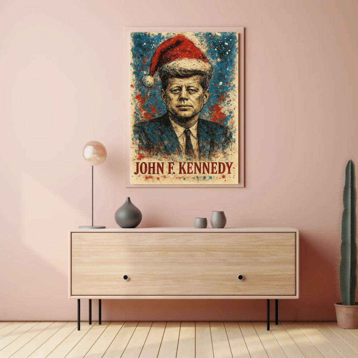 John F. Kennedy 35th President of the United States Christmas SeriesPoster