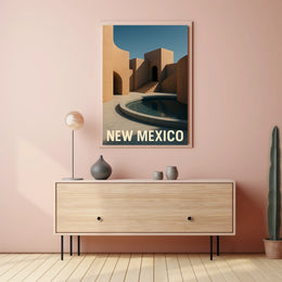 New Mexico Architectural Serenity Poster