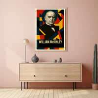 William McKinley 25th President of the United States Abstract Pop Poster