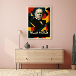 William McKinley 25th President of the United States Abstract Pop Poster