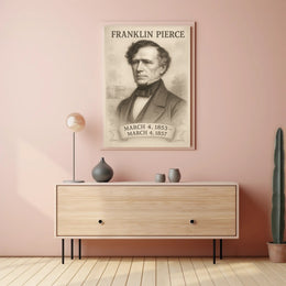 Franklin Pierce Poster Art Print for Home Decor and Vintage Aesthetic PosterGoat