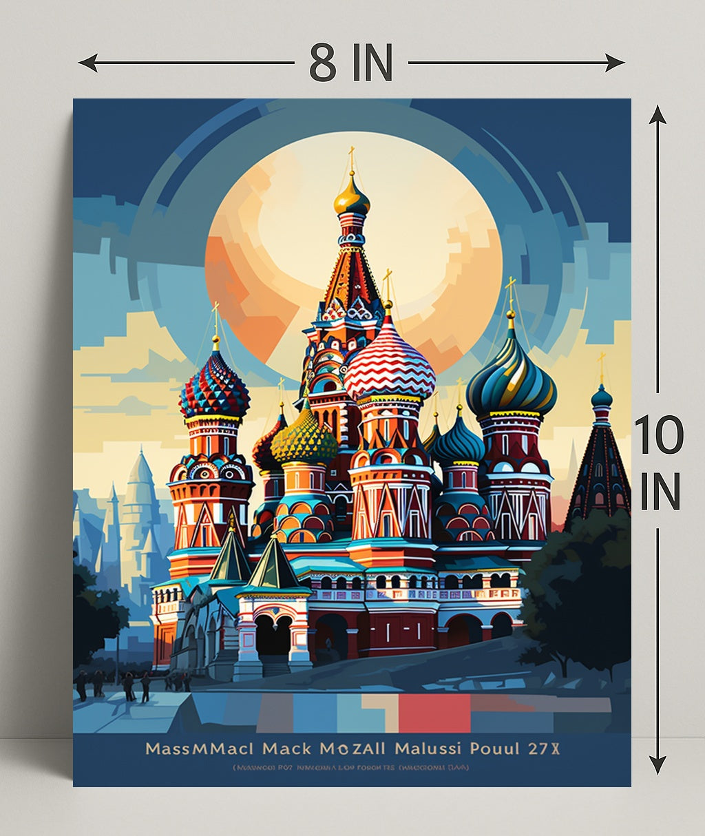 Vibrant Domes Of St. BasilS Cathedral Poster