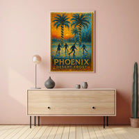 Phoenix Desert Frost Poster