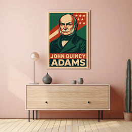 John Quincy Adams Historic Portrait Realism Patriot Poster