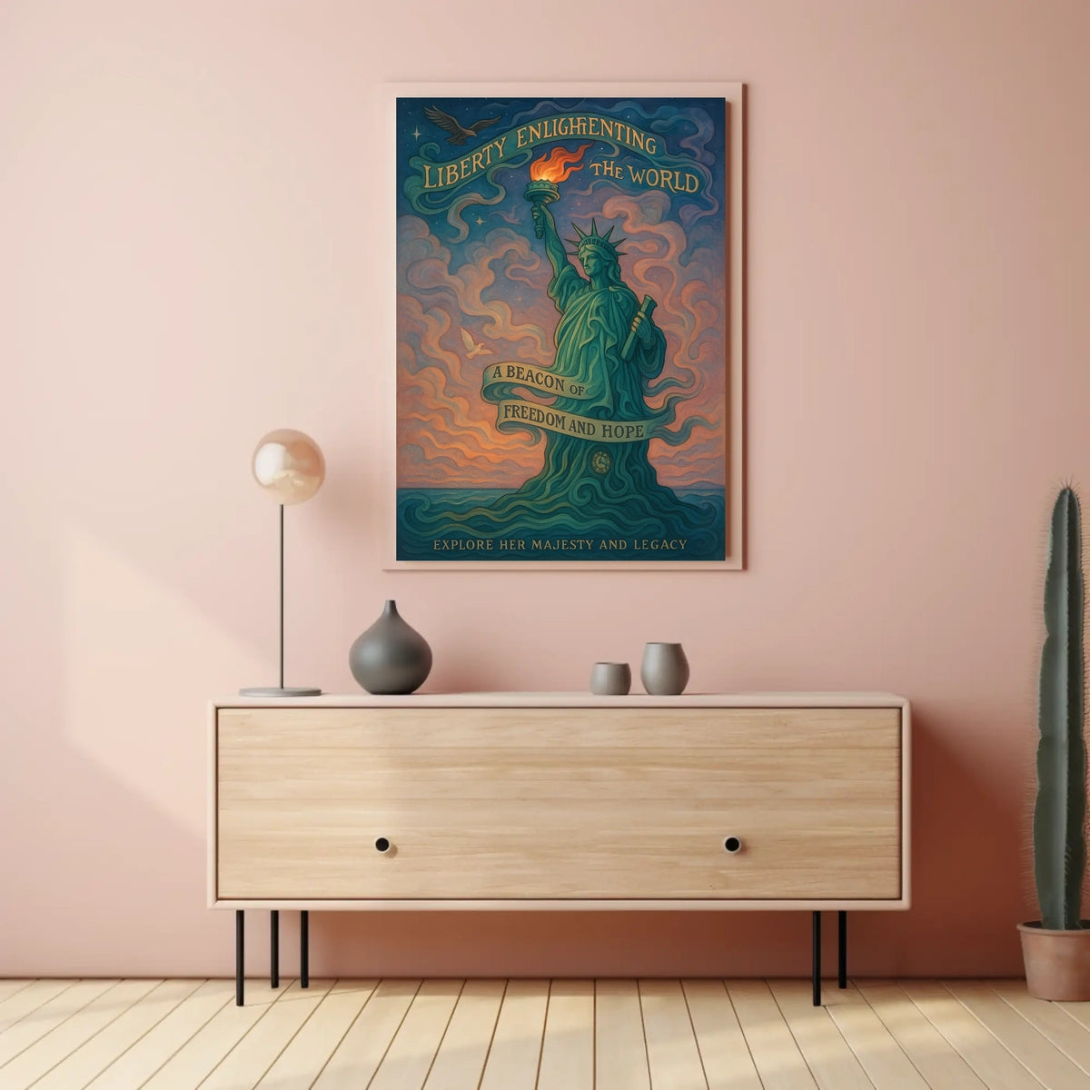 Liberty Enlightening the World Artistic Poster