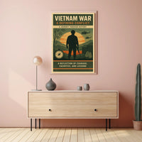 Vietnam War Poster Historic Military Print