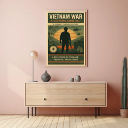Vietnam War Poster Historic Military Print