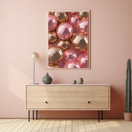 Glamorous Disco Balls Abstract Artistic Poster PosterGoat