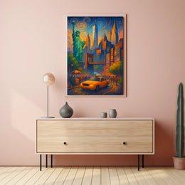 Vibrant New York Cityscape Poster
