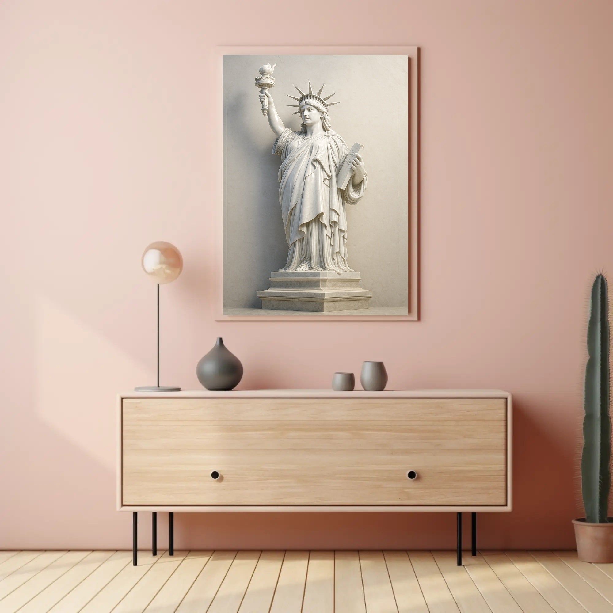 Statue of Liberty Marble Art Historical or Presidential Poster