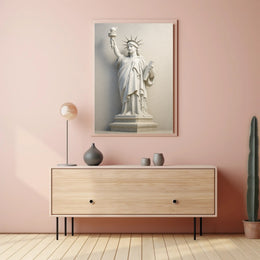 Statue of Liberty Marble Art Historical or Presidential Poster