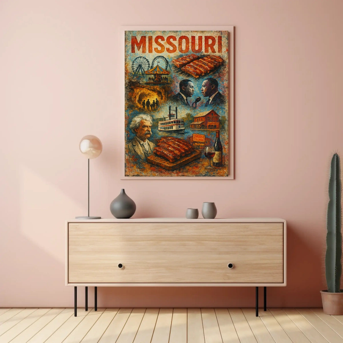 Missouri A Tapestry of Culture and History Poster
