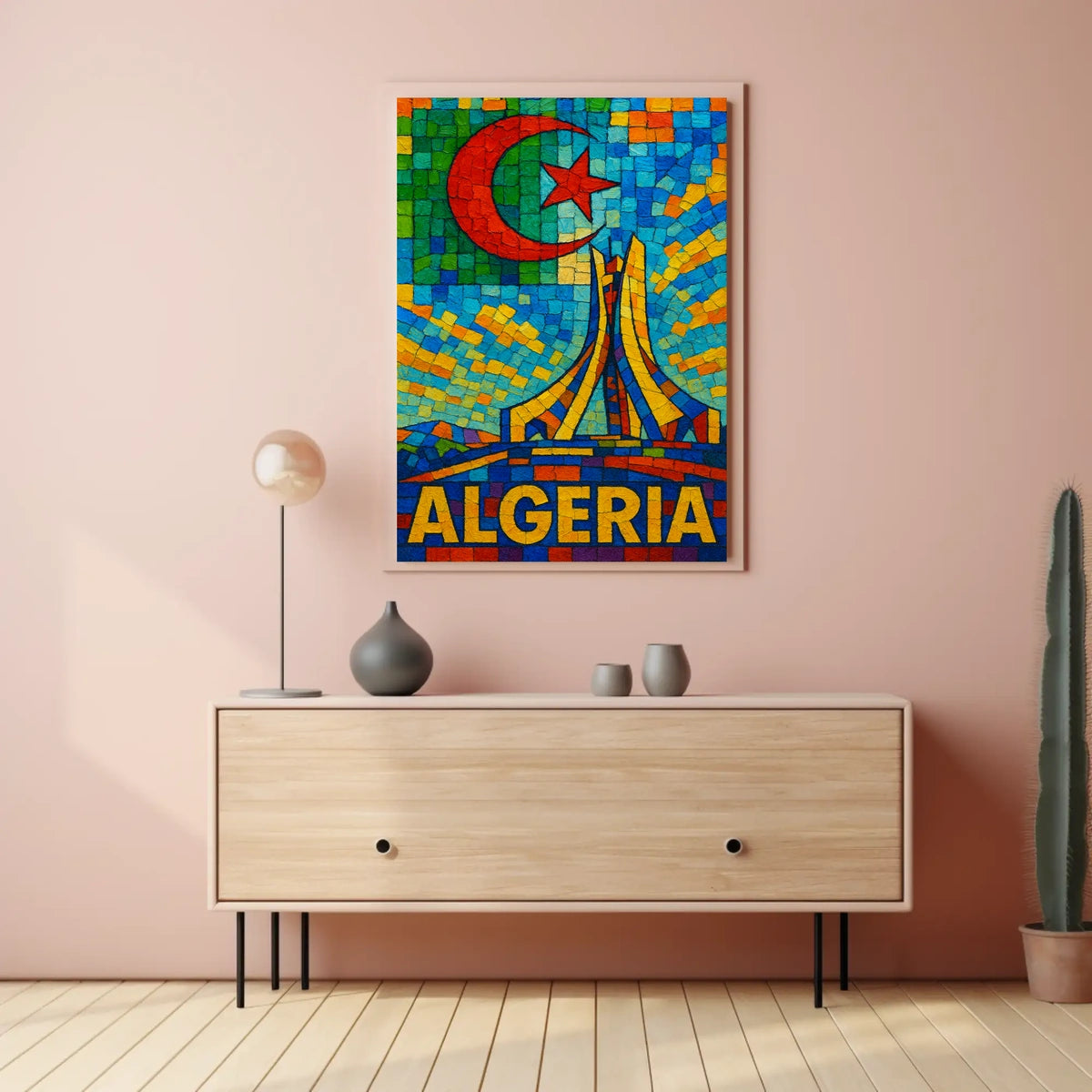 Algeria A Vibrant Mosaic Poster