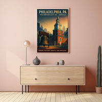 Philadelphia The Birthplace of America Poster