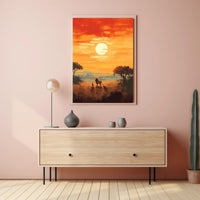 Serengeti Sunset Poster