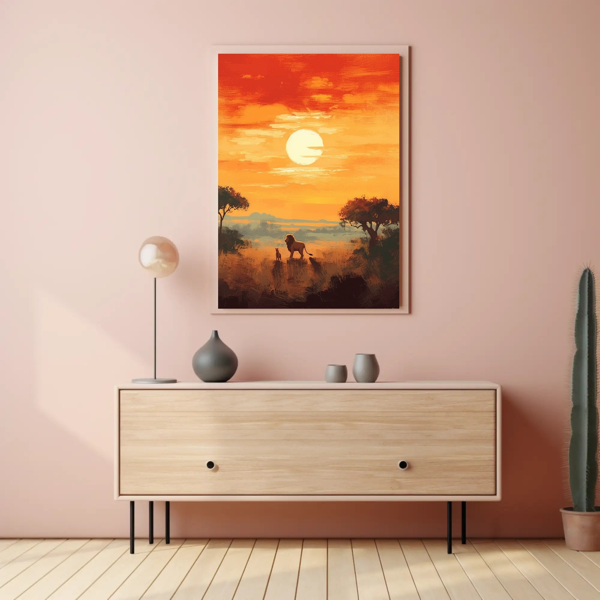 Serengeti Sunset Poster