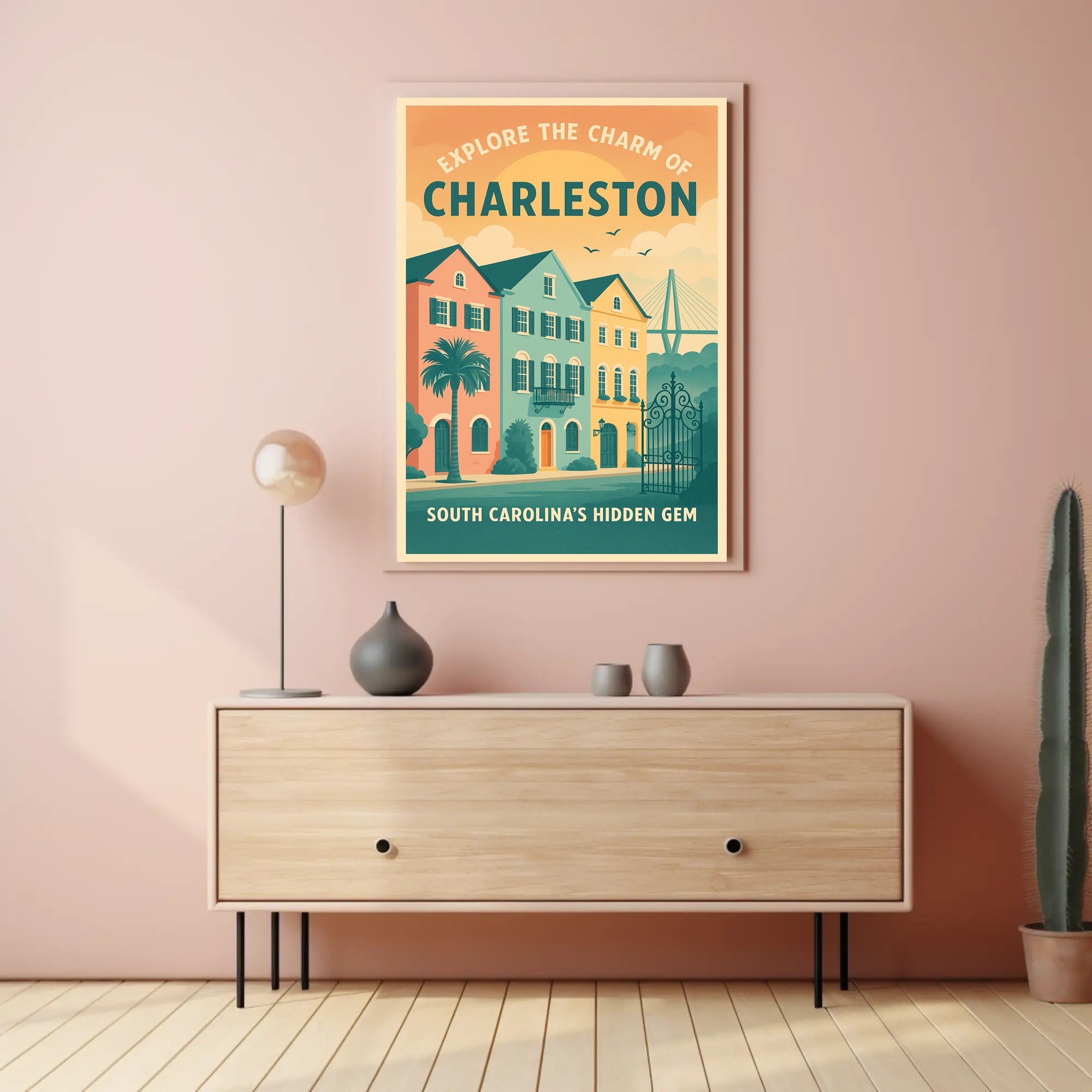 Explore The Charm Of Charleston Poster