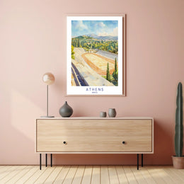 Athens Stadium Panorama Poster PosterGoat