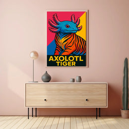 Axolotl Tiger Poster