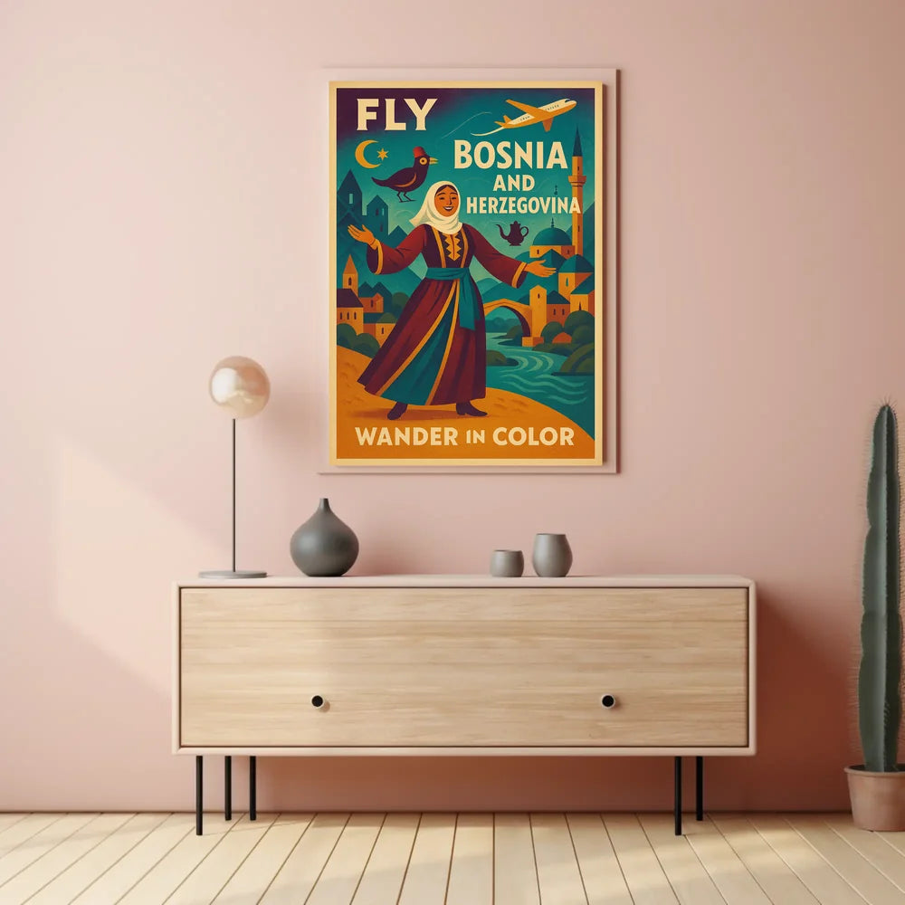Bosnia Travel Adventure Poster PosterGoat