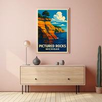 Pictured Rocks, Michigan Poster