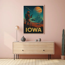 Iowa In Space Poster