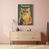 Persian Cat Portrait In Photography Realism Poster