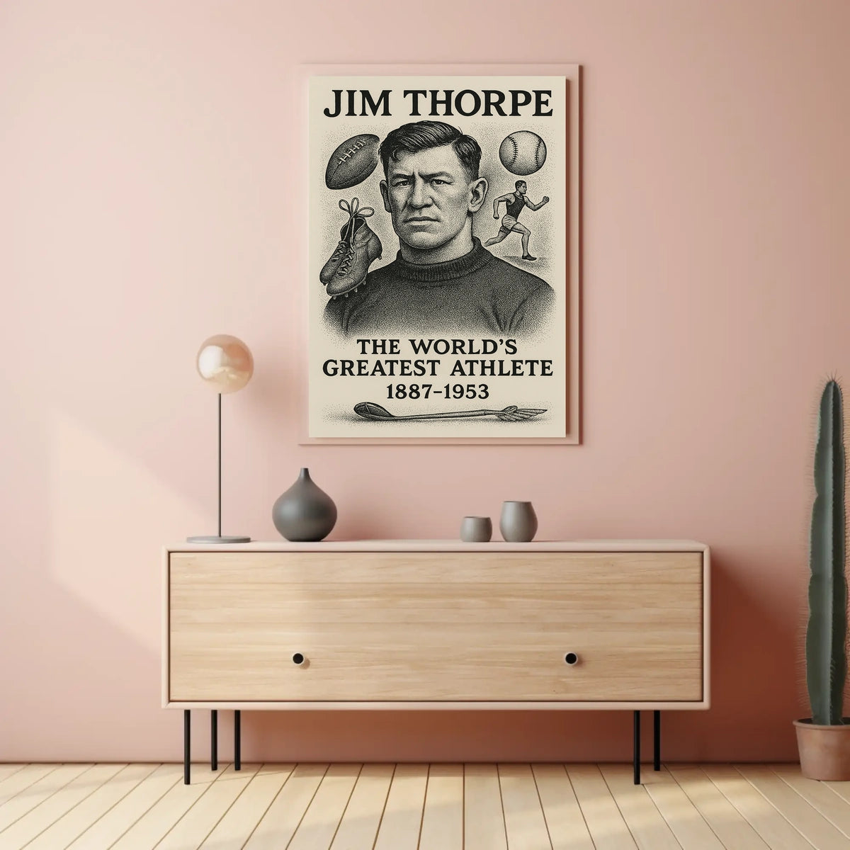Celebrating Jim Thorpe The Worlds Greatest Athlete Jim Thorpe Poster