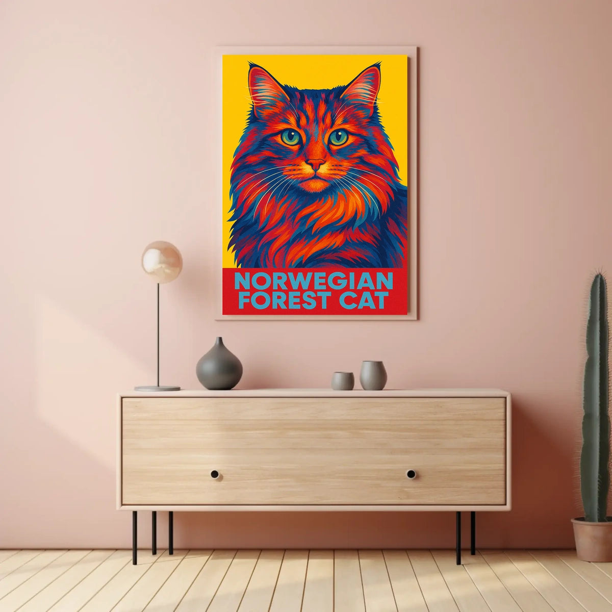 Norwegian Forest Cat Poster