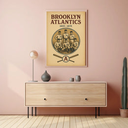 Brooklyn Atlantics Baseball Team Poster
