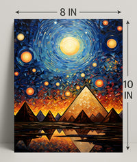 Celestial Pyramids Poster