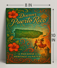 Discover Puerto Rico Vintage Poster Art PosterGoat