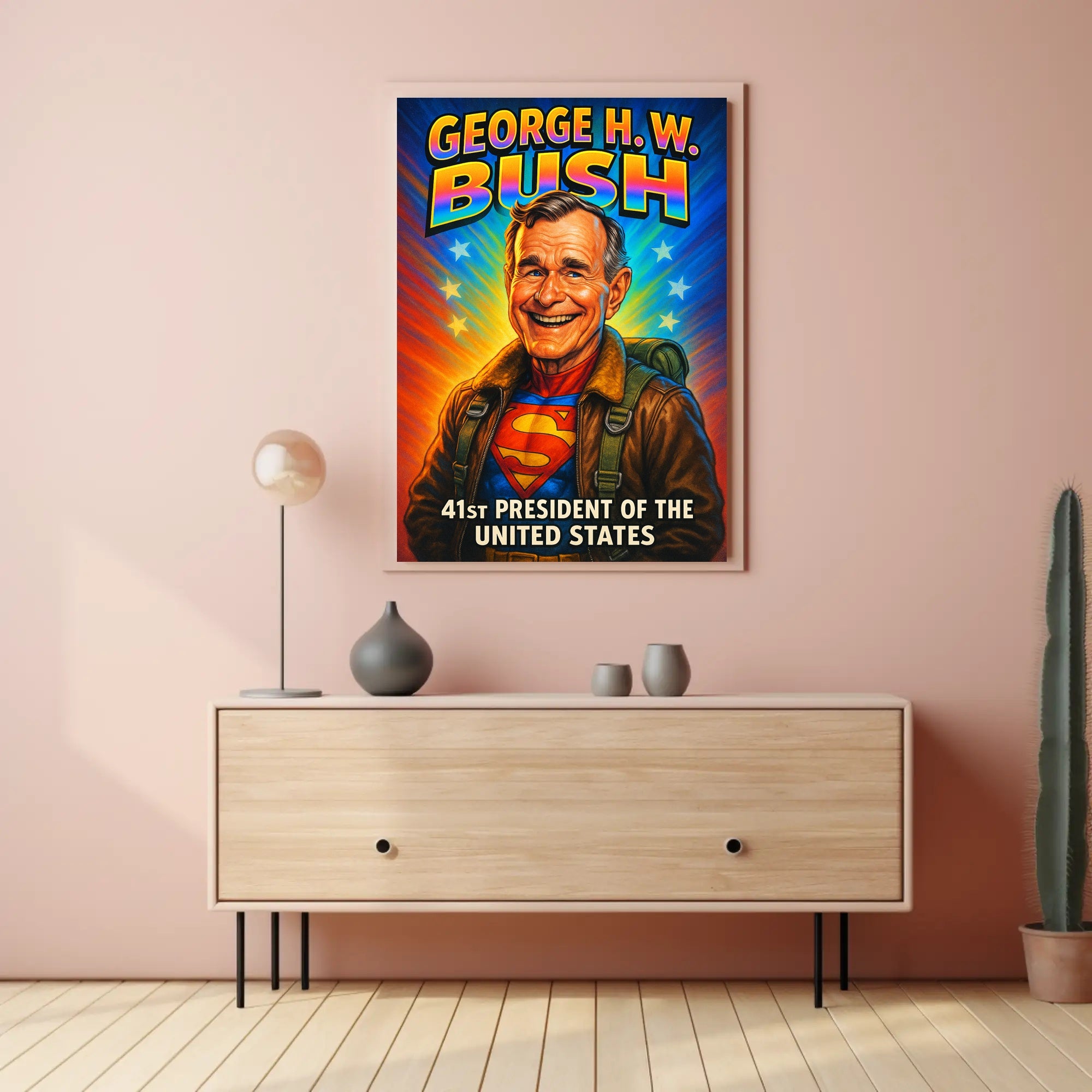 George H. W. Bush 41st President Poster PosterGoat