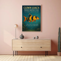 Clown Loach The Striped Joker of the Tank Poster