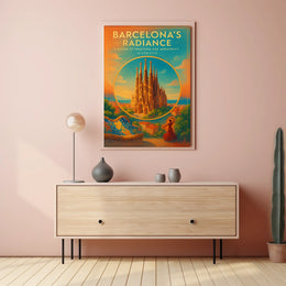 Barcelonas Radiance Poster
