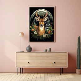 Winter Woodland Majesty Poster