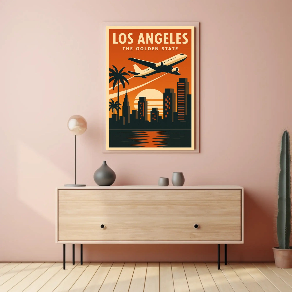 Los Angeles Vintage Travel Poster