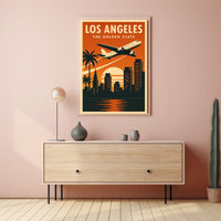 Los Angeles Vintage Travel Poster