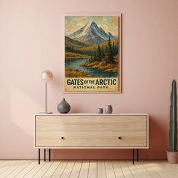 Arctic National Park Adventure Art Wanderlust Home Decor Enthusiasts Scenic Polar Majesty Poster